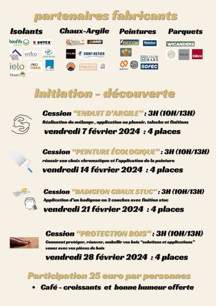 formation peinture argile gironde